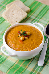 Soup puree of chickpea