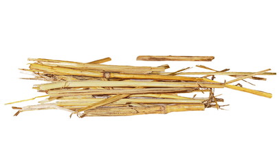 pile straw isolated on white,  (with clipping path)