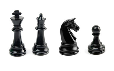 black chess isolated