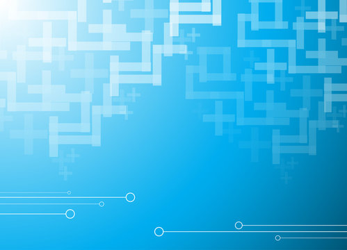 Abstract blue hi-tech background