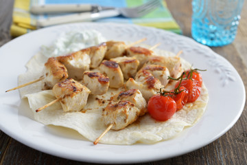 Chicken souvlaki