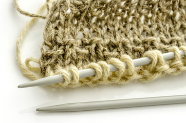 Knitting closeup