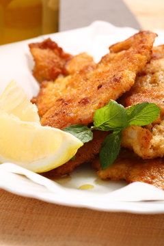 piatto con cotolette