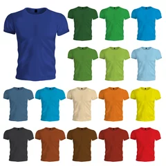 Fotobehang Colored Tshirt Templates © CarpathianPrince