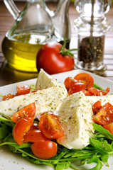 Caprese salad, traditional italian appetizer
