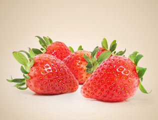Strawberries isolated