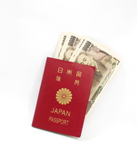 Japanese passport and japanese yen
