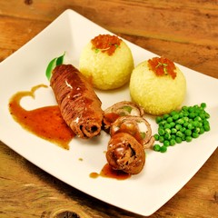 Rinderroulade mit Klössen