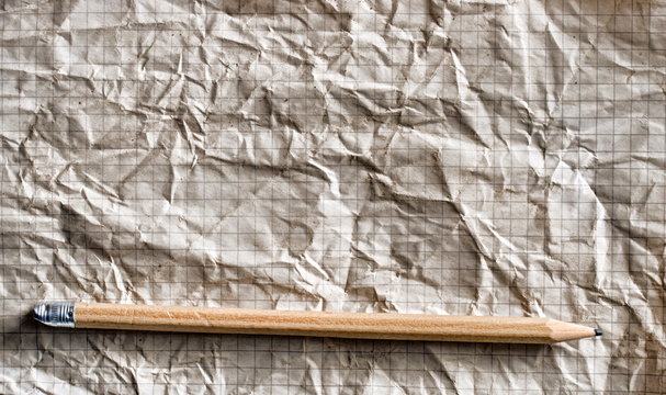 Bleistift auf altem Papier
