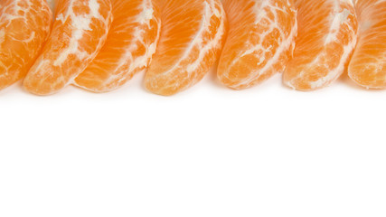 border from tangerine slices