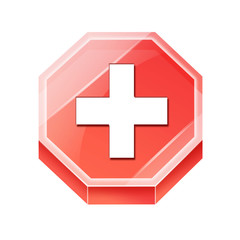 Obraz premium Transparent to the 3d icon