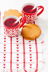 Christmas mulled wine and gingerbread