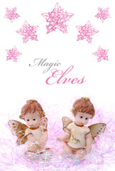 Magical elves and stars - obrazy, fototapety, plakaty