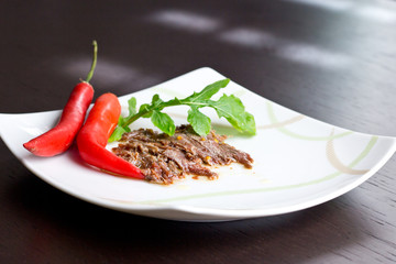 Acciughe con peperoncino