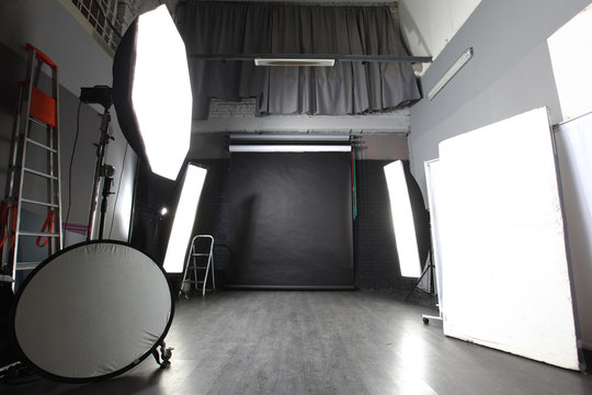 interior of a modern photo studio
