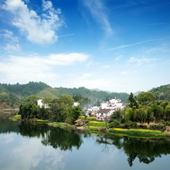 Fototapeta na wymiar Rural spring scene(China Wuyuan)