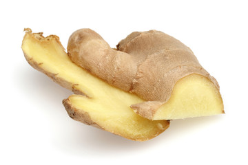 Two half slice Ginger root