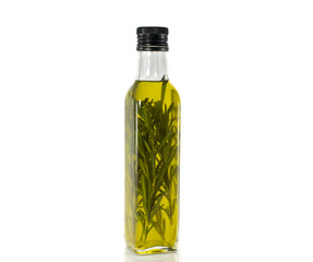 bottle olive oil with oregano