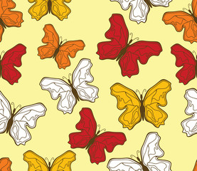 Fototapeta na wymiar butterfly pattern