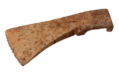 Old rusty axe