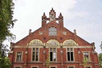 The polish gymnastic society building in Krakow in Poland