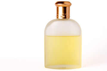 Bottle of Perfume/ Aftershave on a white background
