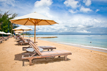Belle plage de Sanur à Bali