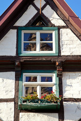 Fototapeta na wymiar Half-drewniany dom w Quedlinburg