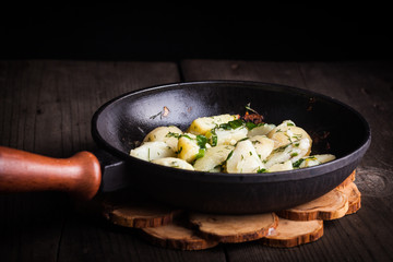 Rustic baked potato