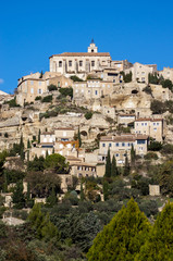 Village Gordes on the top of hill