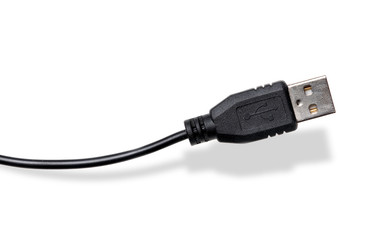 USB cable isolated on white