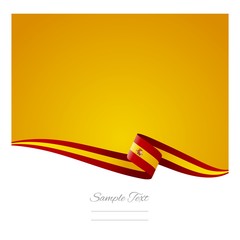 Spanish flag abstract color background vector