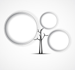 technology cloudy crown of a tree for site