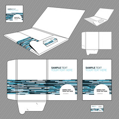 Folder design template. Design of a cut. - 47524641