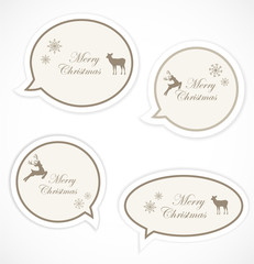 Christmas  speech bubbles
