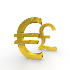 Euro, Pfund, pound, sterling