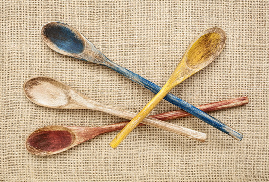 rustic wooden spoons