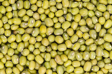 Green mung beans background