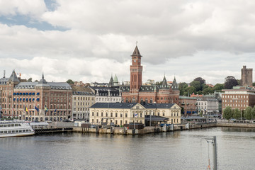 Naklejka na ściany i meble Helsingborg harbor