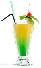 Yellow green cocktail