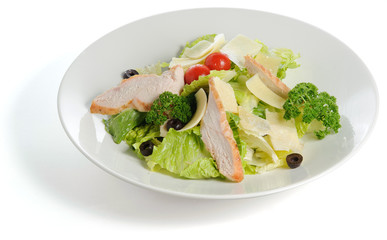 Slised chicken with herbs