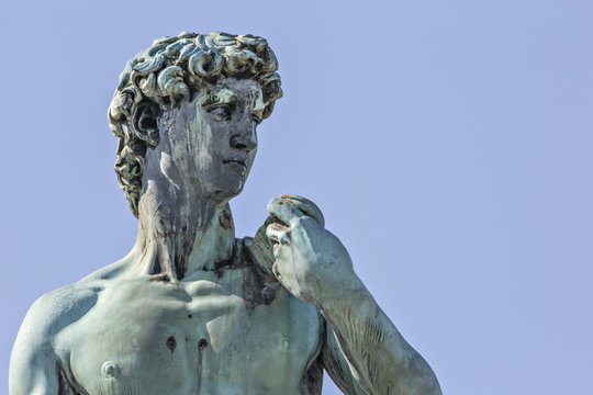 Statue of David, located in Micheal Angelo Park Florence, Italy