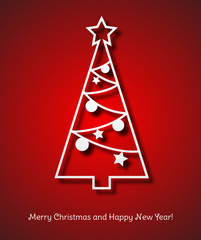 Christmas tree greeting