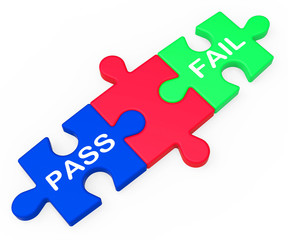 Pass Fail Shows Exam Or Test Results