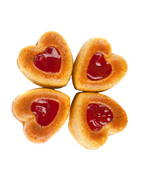 Muffins heart isolated