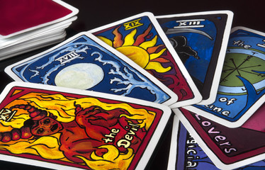 Fächer aus Tarotkarten