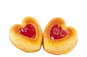 Muffins heart isolated