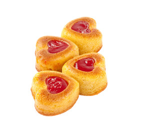 Muffins heart isolated