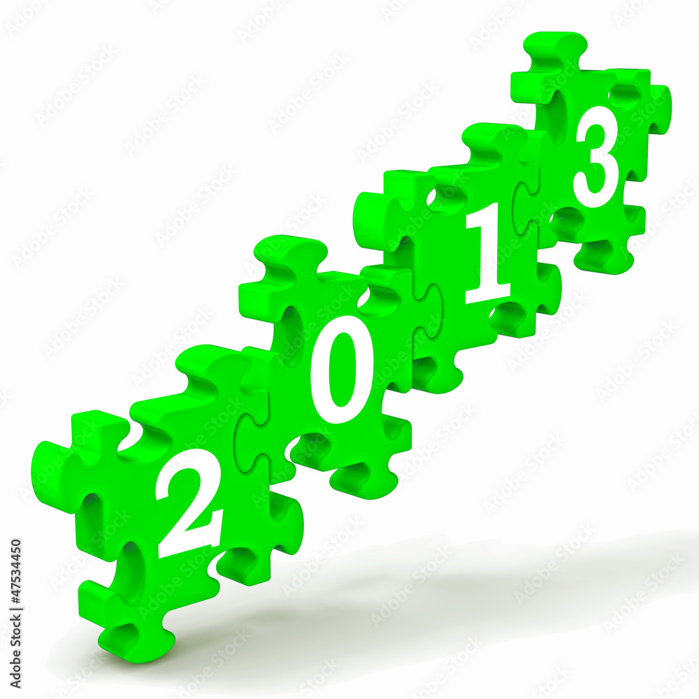 Poster 2013 puzzle showing future and forecast