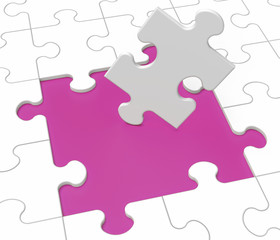 Fototapeta premium Missing Puzzle Pieces Showing Loss